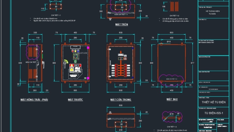 File thiết kế Bản vẽ thiết kế tủ điện DB
